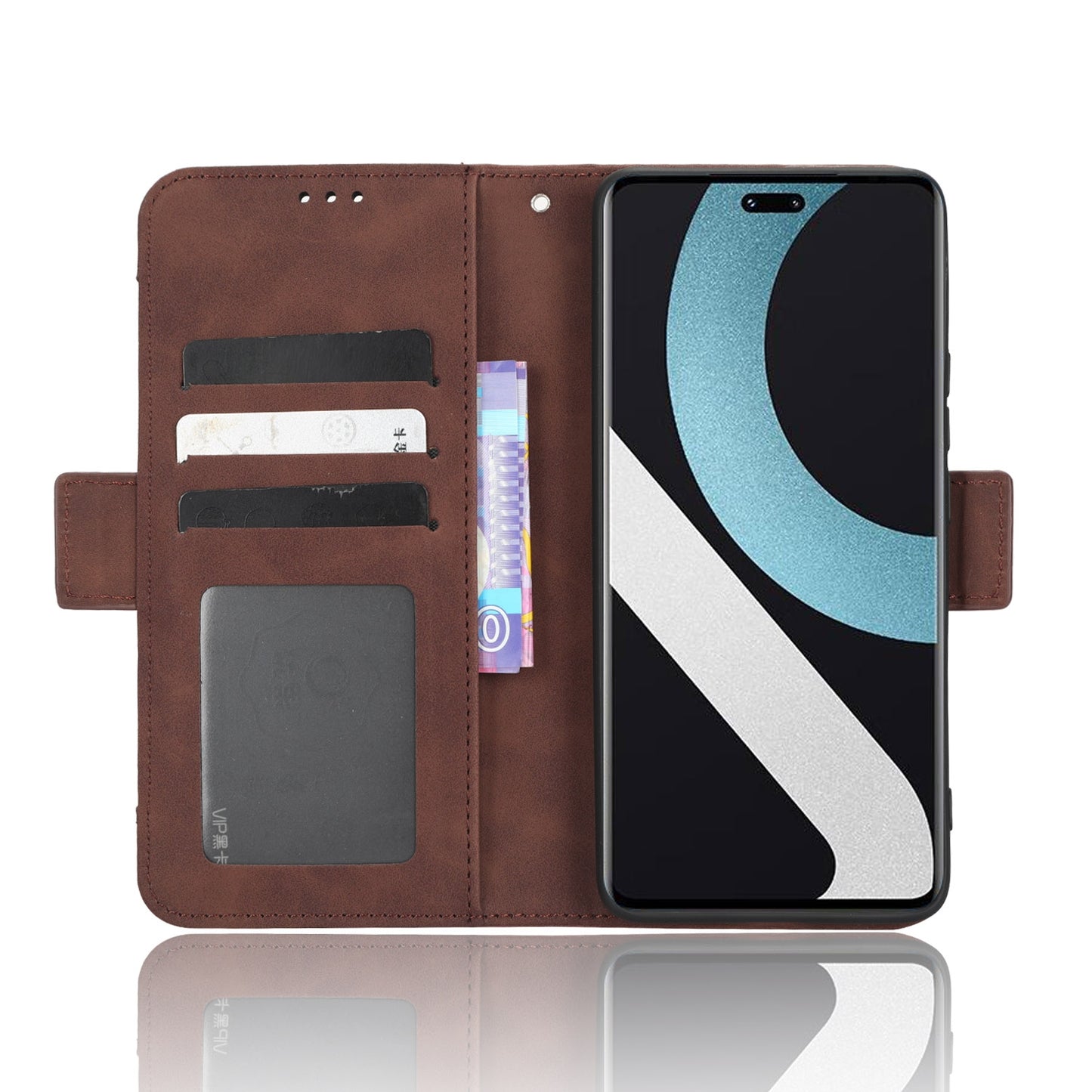 Xiaomi 12 Lite NE Skin Feel PU Leather Wallet Phone Case with Card Slots, Cash Pocket, Magnetic Closure, Built-In Stand, Full Protection TPU Cover