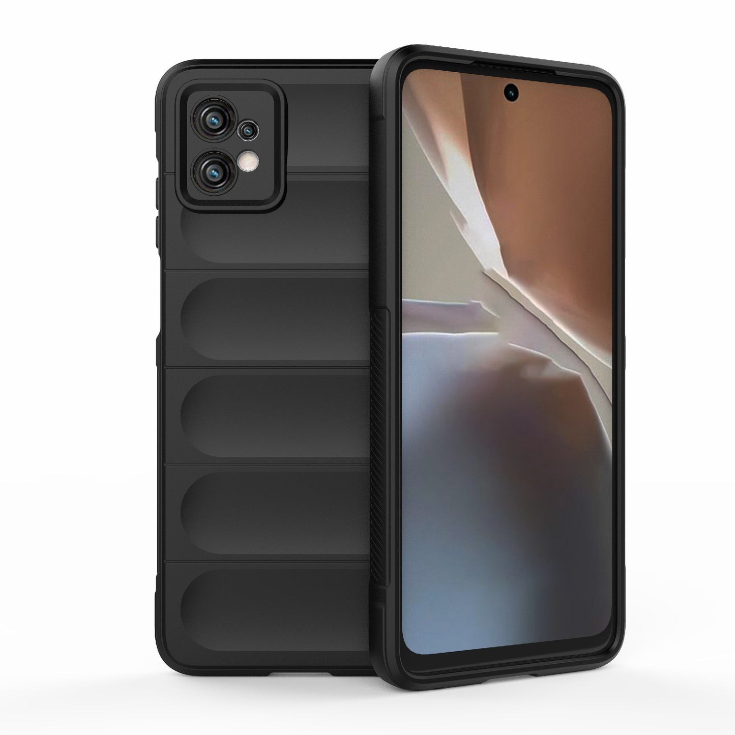 Motorola Moto G32 Magic Shield TPU + Flannel Protective Phone Case Cover, Shockproof Scratch Resistant