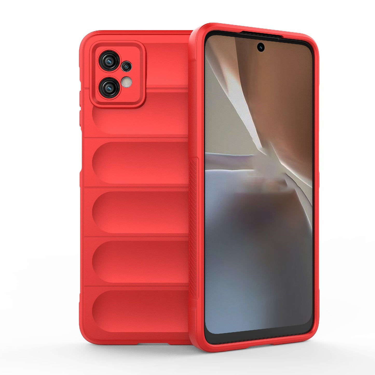 Motorola Moto G32 Magic Shield TPU + Flannel Protective Phone Case Cover, Shockproof Scratch Resistant