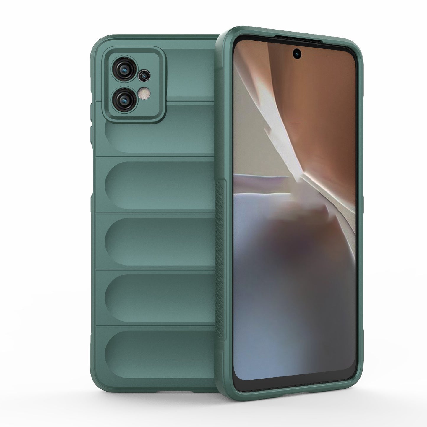 Motorola Moto G32 Magic Shield TPU + Flannel Protective Phone Case Cover, Shockproof Scratch Resistant