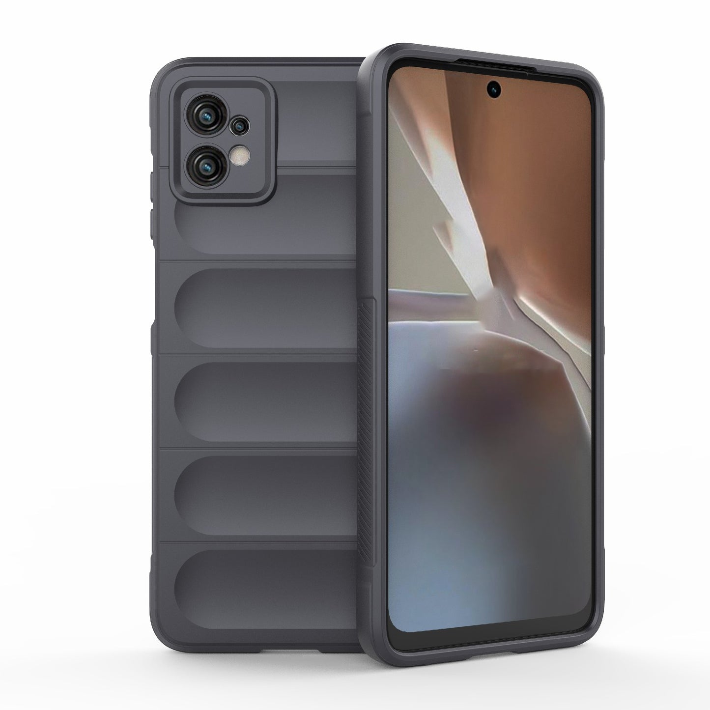 Motorola Moto G32 Magic Shield TPU + Flannel Protective Phone Case Cover, Shockproof Scratch Resistant