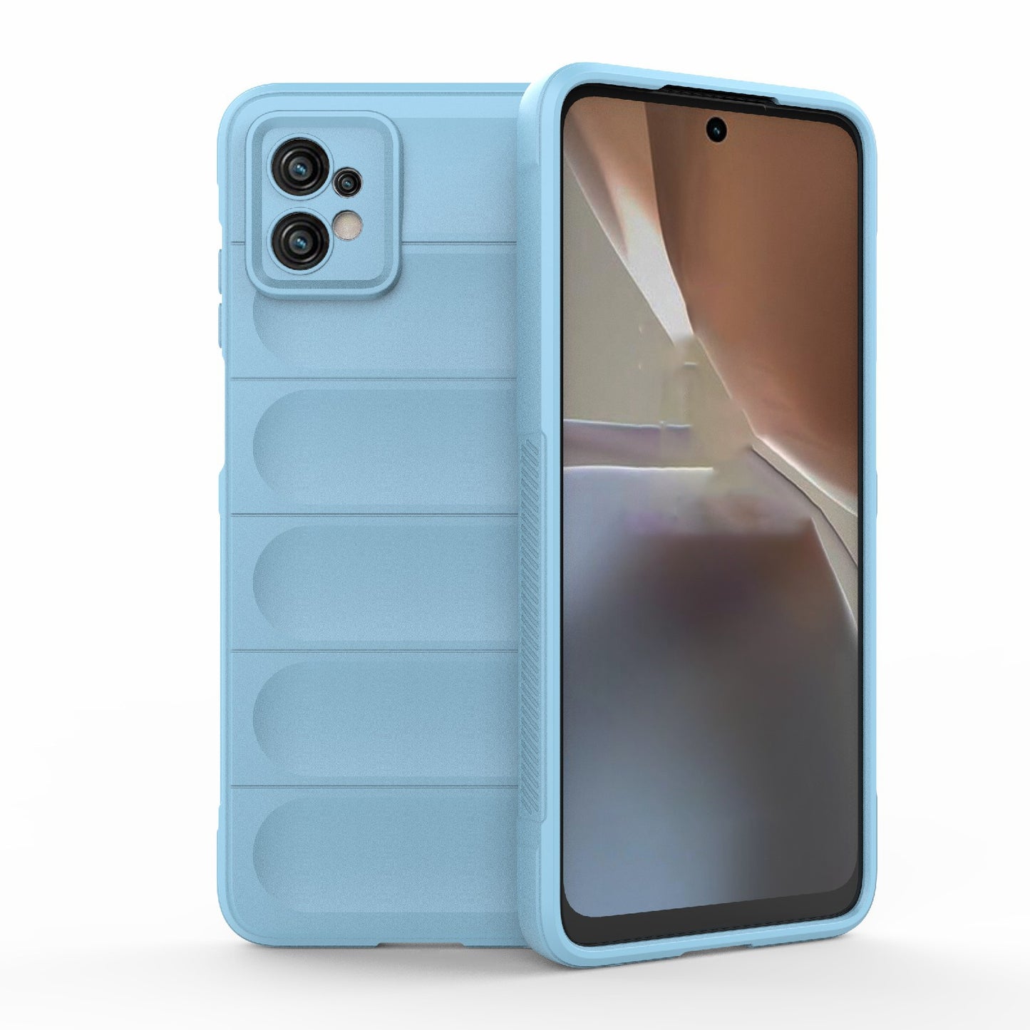 Motorola Moto G32 Magic Shield TPU + Flannel Protective Phone Case Cover, Shockproof Scratch Resistant