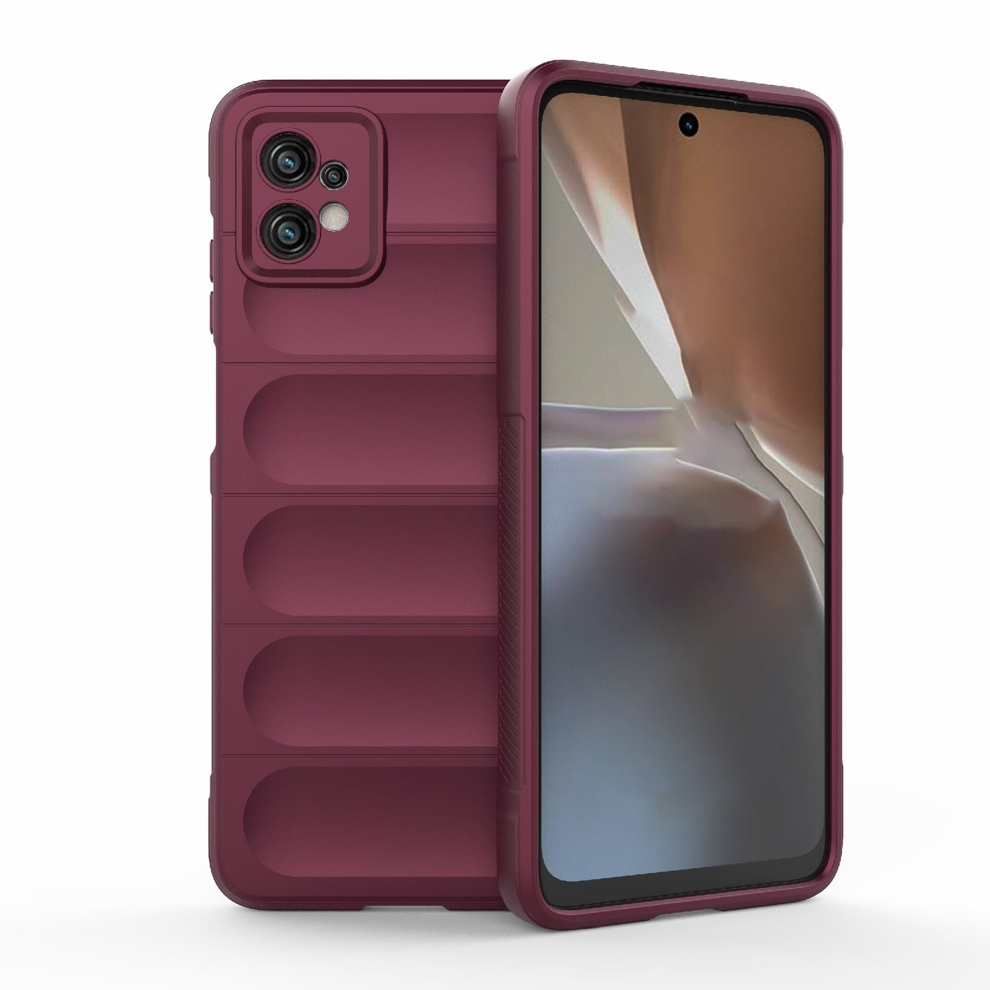 Motorola Moto G32 Magic Shield TPU + Flannel Protective Phone Case Cover, Shockproof Scratch Resistant