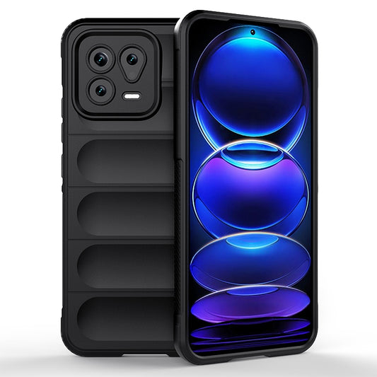 Xiaomi 13 Magic Shield TPU + Flannel Protective Phone Case Cover, Shockproof Scratch Resistant