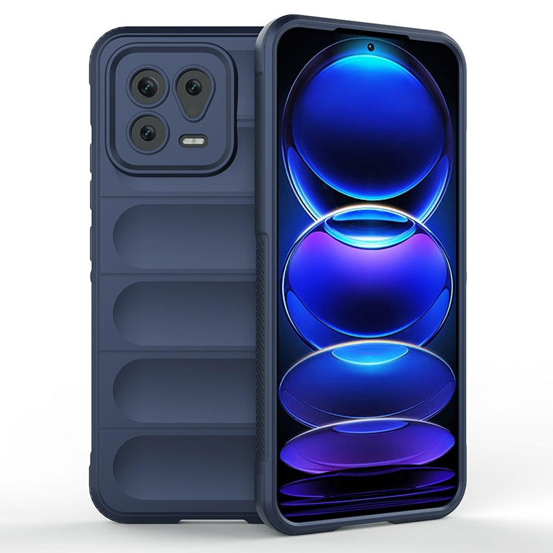 Xiaomi 13 Magic Shield TPU + Flannel Protective Phone Case Cover, Shockproof Scratch Resistant
