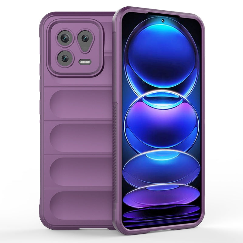 Xiaomi 13 Magic Shield TPU + Flannel Protective Phone Case Cover, Shockproof Scratch Resistant