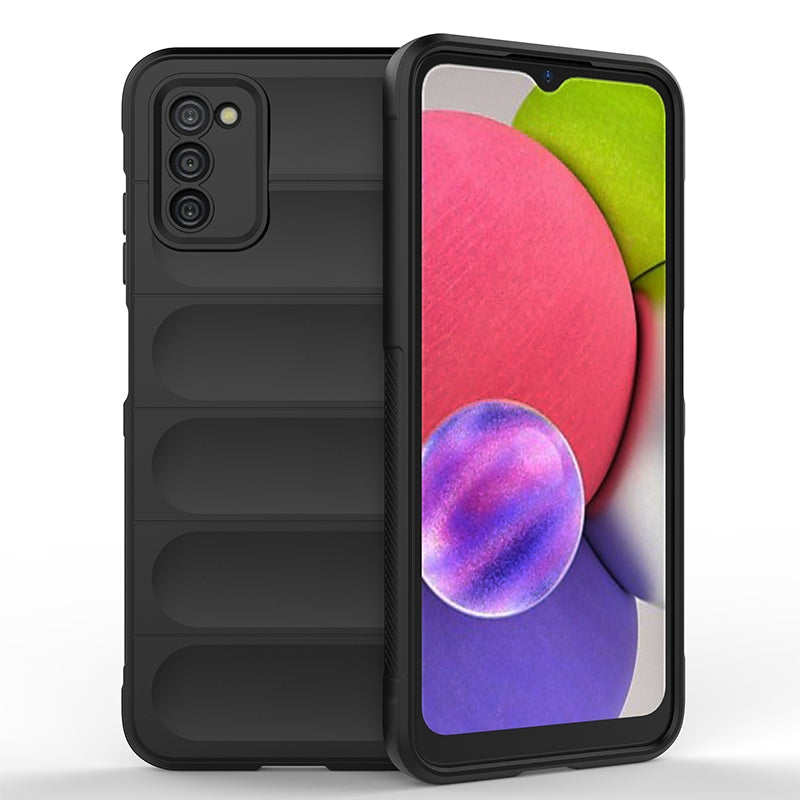 Samsung Galaxy A03s Magic Shield TPU + Flannel Protective Phone Case Cover, Shockproof Scratch Resistant