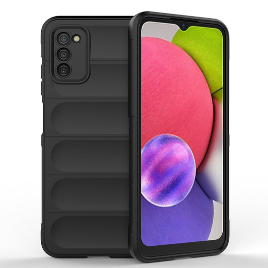 Samsung Galaxy A03s Magic Shield TPU + Flannel Protective Phone Case Cover, Shockproof Scratch Resistant