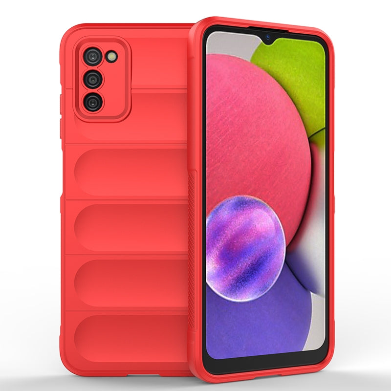 Samsung Galaxy A03s Magic Shield TPU + Flannel Protective Phone Case Cover, Shockproof Scratch Resistant
