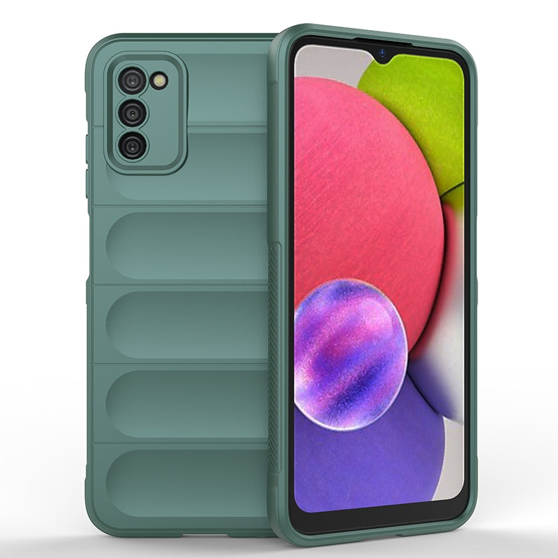 Samsung Galaxy A03s Magic Shield TPU + Flannel Protective Phone Case Cover, Shockproof Scratch Resistant
