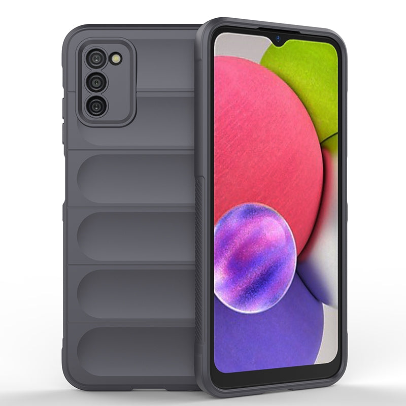 Samsung Galaxy A03s Magic Shield TPU + Flannel Protective Phone Case Cover, Shockproof Scratch Resistant
