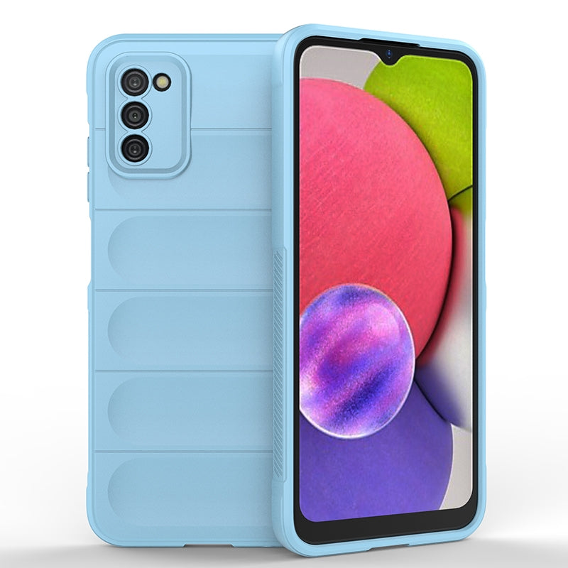 Samsung Galaxy A03s Magic Shield TPU + Flannel Protective Phone Case Cover, Shockproof Scratch Resistant