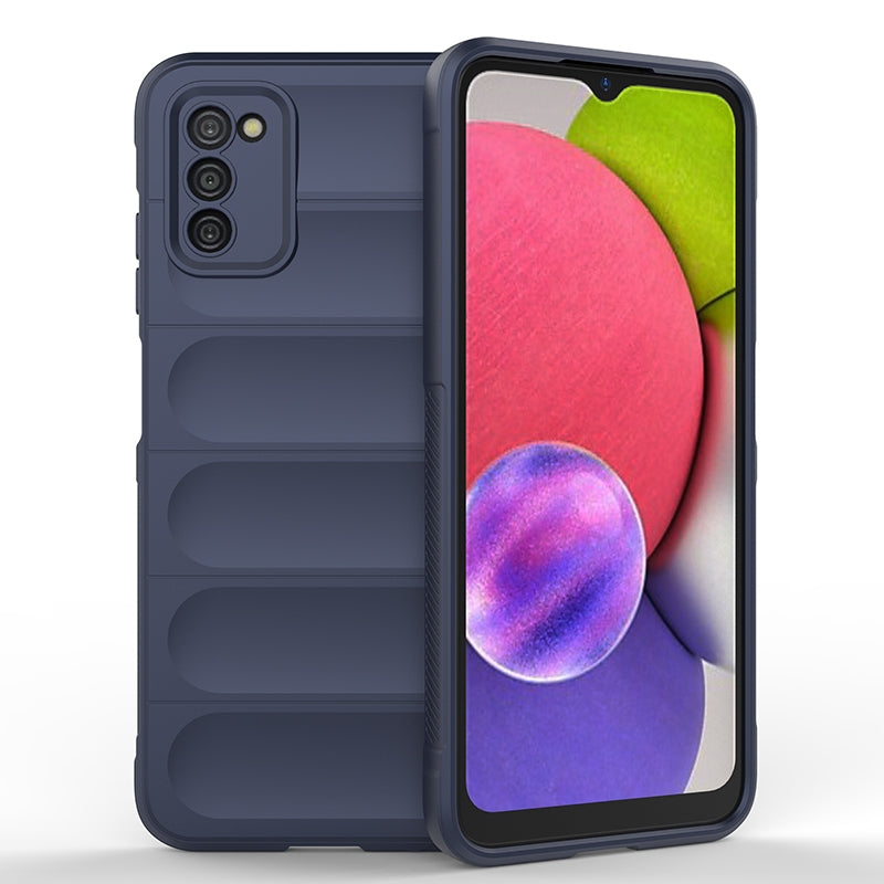 Samsung Galaxy A03s Magic Shield TPU + Flannel Protective Phone Case Cover, Shockproof Scratch Resistant