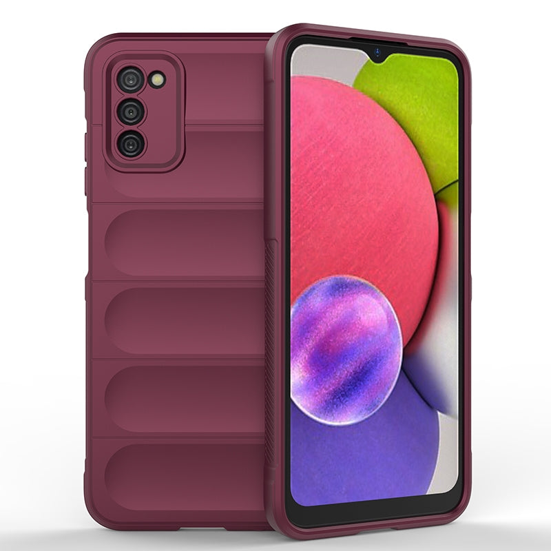 Samsung Galaxy A03s Magic Shield TPU + Flannel Protective Phone Case Cover, Shockproof Scratch Resistant