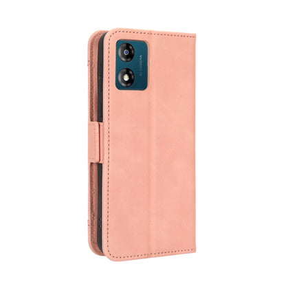 Motorola Moto E13 4G Skin Feel PU Leather Wallet Phone Case with Card Slots, Cash Pocket, Magnetic Closure, Built-In Stand, Full Protection TPU Cover