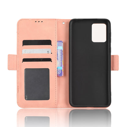Motorola Moto E13 4G Skin Feel PU Leather Wallet Phone Case with Card Slots, Cash Pocket, Magnetic Closure, Built-In Stand, Full Protection TPU Cover
