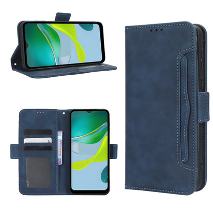 Motorola Moto E13 4G Skin Feel PU Leather Wallet Phone Case with Card Slots, Cash Pocket, Magnetic Closure, Built-In Stand, Full Protection TPU Cover