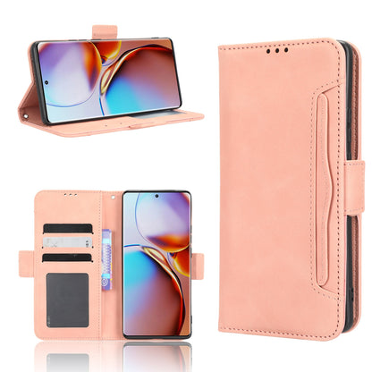 Motorola Moto X40 Pro Skin Feel PU Leather Wallet Phone Case with Card Slots, Cash Pocket, Magnetic Closure, Built-In Stand, Full Protection TPU Cover