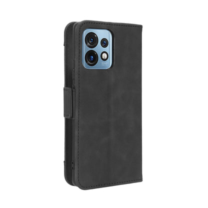Motorola Moto X40 Pro Skin Feel PU Leather Wallet Phone Case with Card Slots, Cash Pocket, Magnetic Closure, Built-In Stand, Full Protection TPU Cover