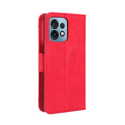 Motorola Moto X40 Pro Skin Feel PU Leather Wallet Phone Case with Card Slots, Cash Pocket, Magnetic Closure, Built-In Stand, Full Protection TPU Cover