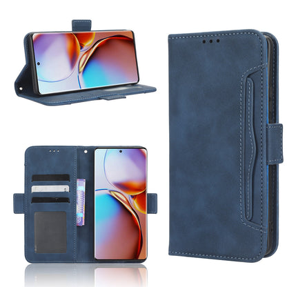 Motorola Moto X40 Pro Skin Feel PU Leather Wallet Phone Case with Card Slots, Cash Pocket, Magnetic Closure, Built-In Stand, Full Protection TPU Cover