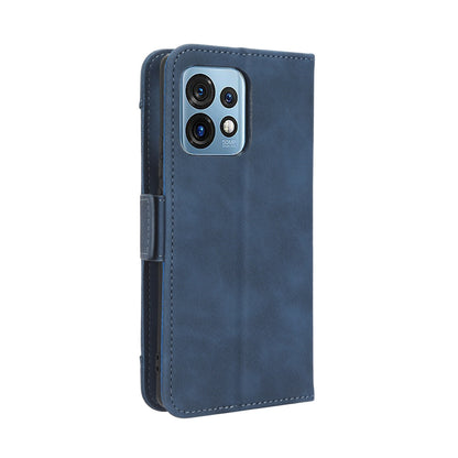 Motorola Moto X40 Pro Skin Feel PU Leather Wallet Phone Case with Card Slots, Cash Pocket, Magnetic Closure, Built-In Stand, Full Protection TPU Cover