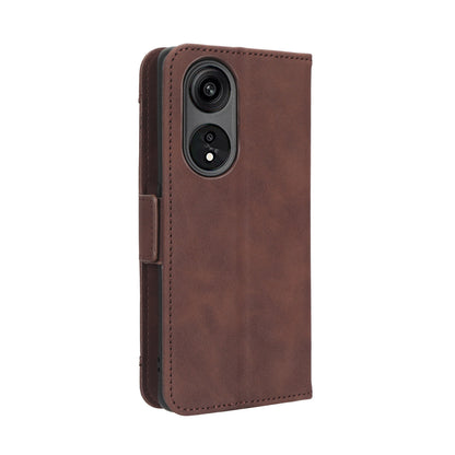 OPPO A1 Pro Skin Feel PU Leather Wallet Phone Case with Card Slots, Cash Pocket, Magnetic Closure, Built-In Stand, Full Protection TPU Cover