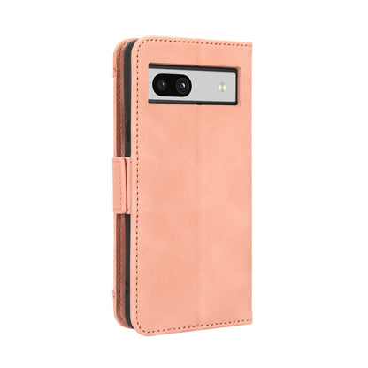 Google Pixel 7a Skin Feel PU Leather Wallet Phone Case with Card Slots, Cash Pocket, Magnetic Closure, Built-In Stand, Full Protection TPU Cover