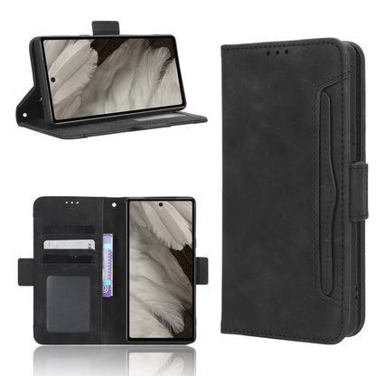 Google Pixel 7a Skin Feel PU Leather Wallet Phone Case with Card Slots, Cash Pocket, Magnetic Closure, Built-In Stand, Full Protection TPU Cover