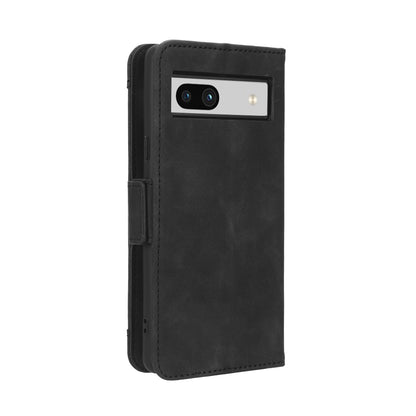 Google Pixel 7a Skin Feel PU Leather Wallet Phone Case with Card Slots, Cash Pocket, Magnetic Closure, Built-In Stand, Full Protection TPU Cover