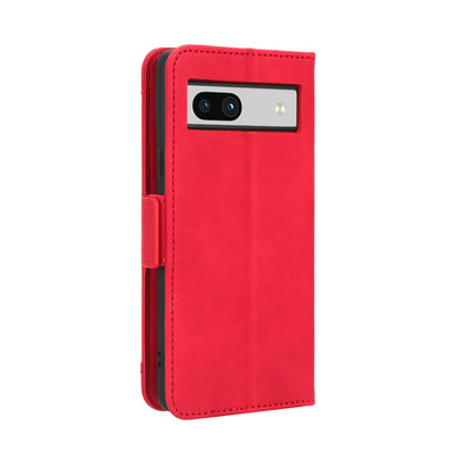 Google Pixel 7a Skin Feel PU Leather Wallet Phone Case with Card Slots, Cash Pocket, Magnetic Closure, Built-In Stand, Full Protection TPU Cover