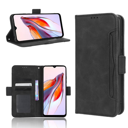 Xiaomi Redmi 12C Skin Feel PU Leather Wallet Phone Case with Card Slots, Cash Pocket, Magnetic Closure, Built-In Stand, Full Protection TPU Cover