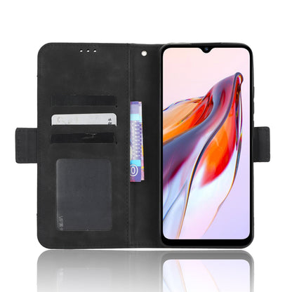 Xiaomi Redmi 12C Skin Feel PU Leather Wallet Phone Case with Card Slots, Cash Pocket, Magnetic Closure, Built-In Stand, Full Protection TPU Cover