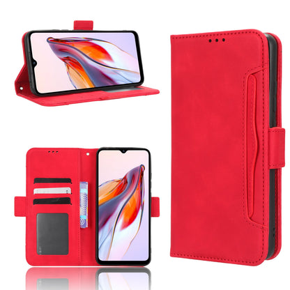 Xiaomi Redmi 12C Skin Feel PU Leather Wallet Phone Case with Card Slots, Cash Pocket, Magnetic Closure, Built-In Stand, Full Protection TPU Cover