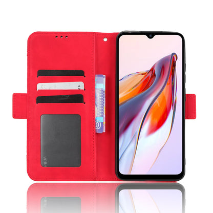 Xiaomi Redmi 12C Skin Feel PU Leather Wallet Phone Case with Card Slots, Cash Pocket, Magnetic Closure, Built-In Stand, Full Protection TPU Cover