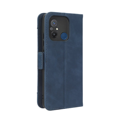 Xiaomi Redmi 12C Skin Feel PU Leather Wallet Phone Case with Card Slots, Cash Pocket, Magnetic Closure, Built-In Stand, Full Protection TPU Cover
