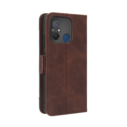 Xiaomi Redmi 11A Skin Feel PU Leather Wallet Phone Case with Card Slots, Cash Pocket, Magnetic Closure, Built-In Stand, Full Protection TPU Cover