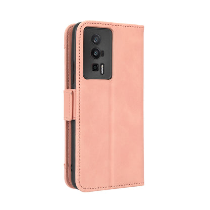 Xiaomi Redmi K60 Pro Skin Feel PU Leather Wallet Phone Case with Card Slots, Cash Pocket, Magnetic Closure, Built-In Stand, Full Protection TPU Cover