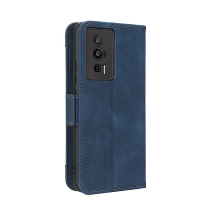 Xiaomi Redmi K60 Pro Skin Feel PU Leather Wallet Phone Case with Card Slots, Cash Pocket, Magnetic Closure, Built-In Stand, Full Protection TPU Cover