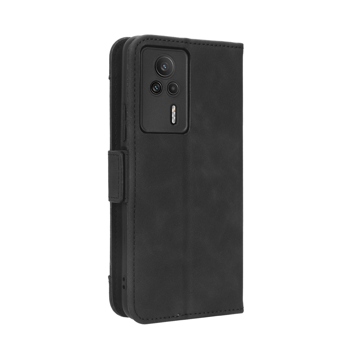 Xiaomi Redmi K60E 5G Skin Feel PU Leather Wallet Phone Case with Card Slots, Cash Pocket, Magnetic Closure, Built-In Stand, Full Protection TPU Cover