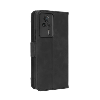 Xiaomi Redmi K60E 5G Skin Feel PU Leather Wallet Phone Case with Card Slots, Cash Pocket, Magnetic Closure, Built-In Stand, Full Protection TPU Cover