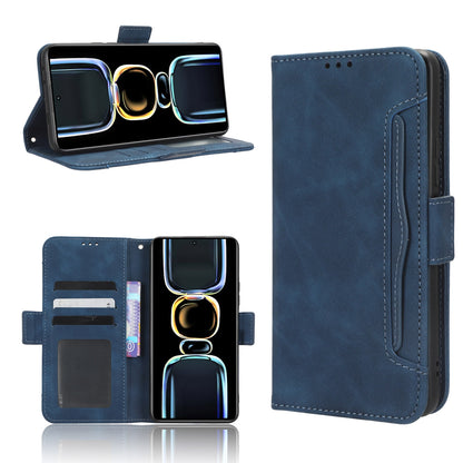 Xiaomi Redmi K60E 5G Skin Feel PU Leather Wallet Phone Case with Card Slots, Cash Pocket, Magnetic Closure, Built-In Stand, Full Protection TPU Cover