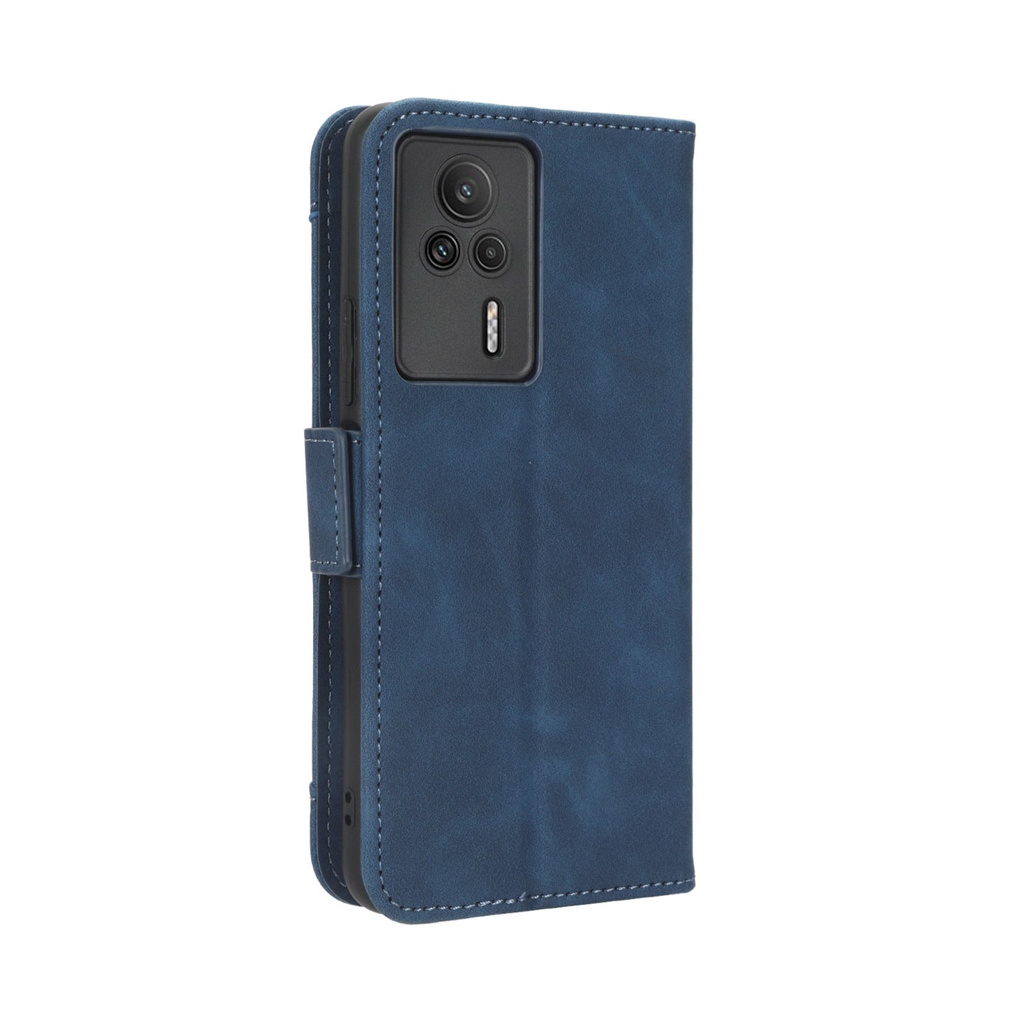 Xiaomi Redmi K60E 5G Skin Feel PU Leather Wallet Phone Case with Card Slots, Cash Pocket, Magnetic Closure, Built-In Stand, Full Protection TPU Cover