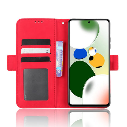 Xiaomi Redmi Note 12 Pro 5G Speed Skin Feel PU Leather Wallet Phone Case with Card Slots, Cash Pocket, Magnetic Closure, Built-In Stand, Full Protection TPU Cover