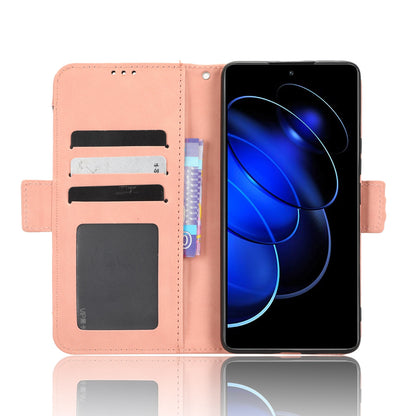 Honor 80 GT Skin Feel PU Leather Wallet Phone Case with Card Slots, Cash Pocket, Magnetic Closure, Built-In Stand, Full Protection TPU Cover