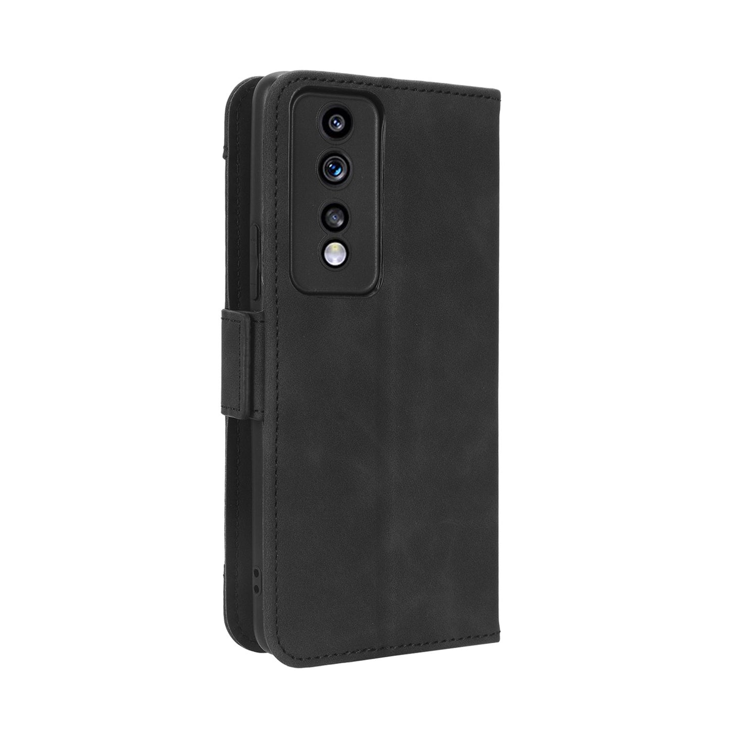 Honor 80 GT Skin Feel PU Leather Wallet Phone Case with Card Slots, Cash Pocket, Magnetic Closure, Built-In Stand, Full Protection TPU Cover