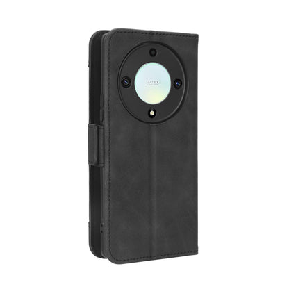 Honor X40 Skin Feel PU Leather Wallet Phone Case with Card Slots, Cash Pocket, Magnetic Closure, Built-In Stand, Full Protection TPU Cover