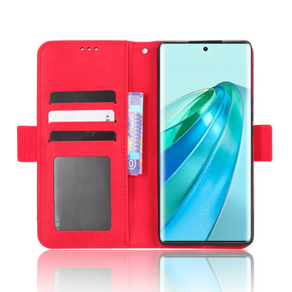 Honor X9A Skin Feel PU Leather Wallet Phone Case with Card Slots, Cash Pocket, Magnetic Closure, Built-In Stand, Full Protection TPU Cover