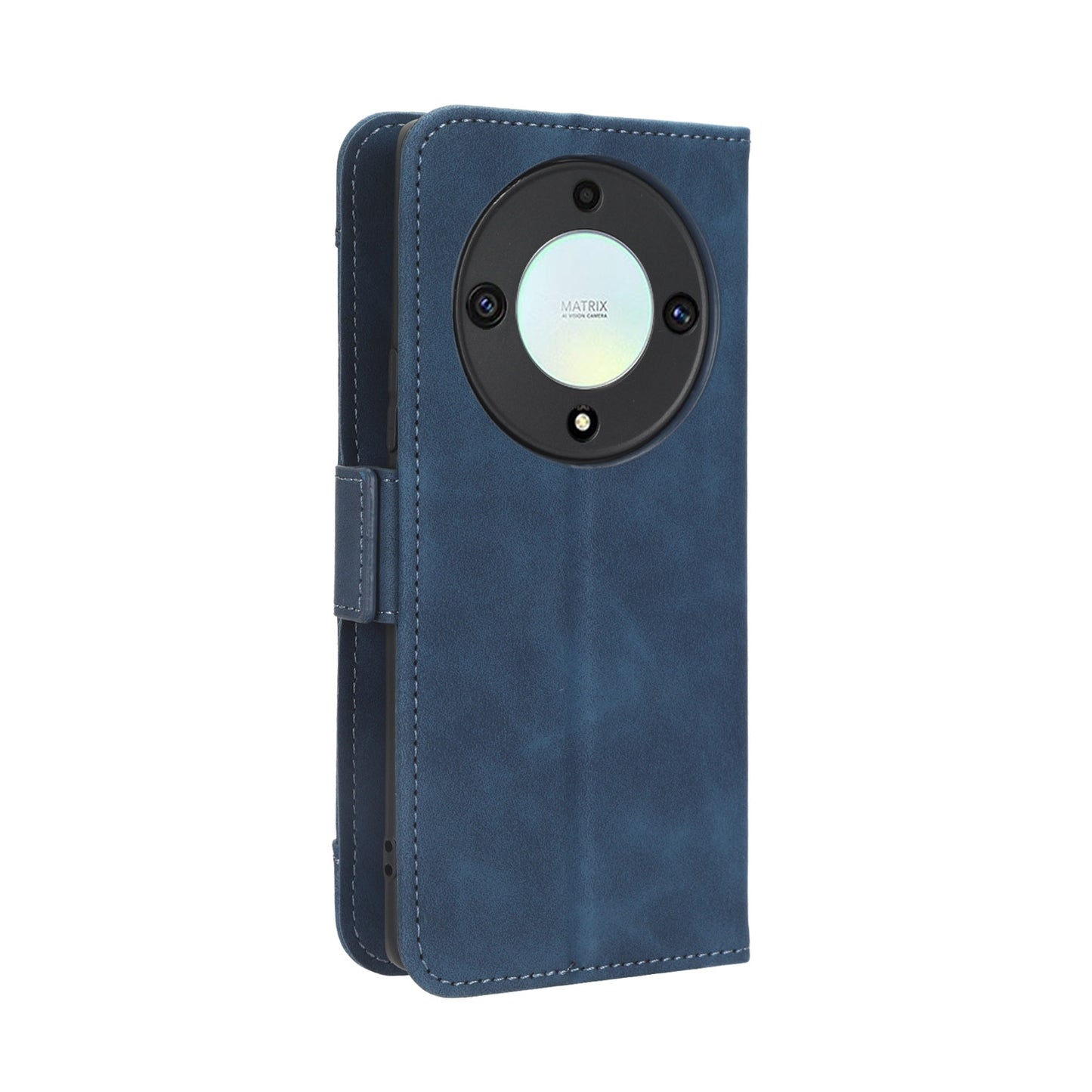 Honor X9A Skin Feel PU Leather Wallet Phone Case with Card Slots, Cash Pocket, Magnetic Closure, Built-In Stand, Full Protection TPU Cover