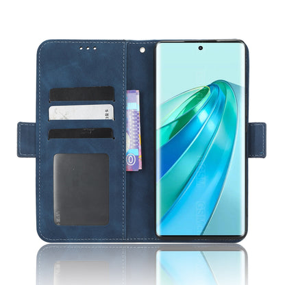 Honor X9A Skin Feel PU Leather Wallet Phone Case with Card Slots, Cash Pocket, Magnetic Closure, Built-In Stand, Full Protection TPU Cover
